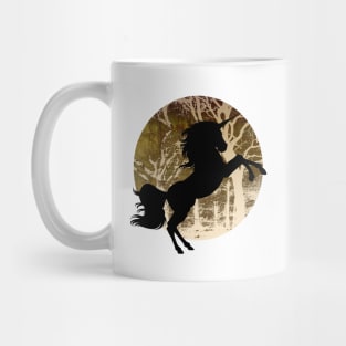 Unicorn in woods Mug